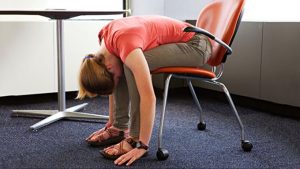 workplace exercises and stretches leg hug karp rehab vancouver